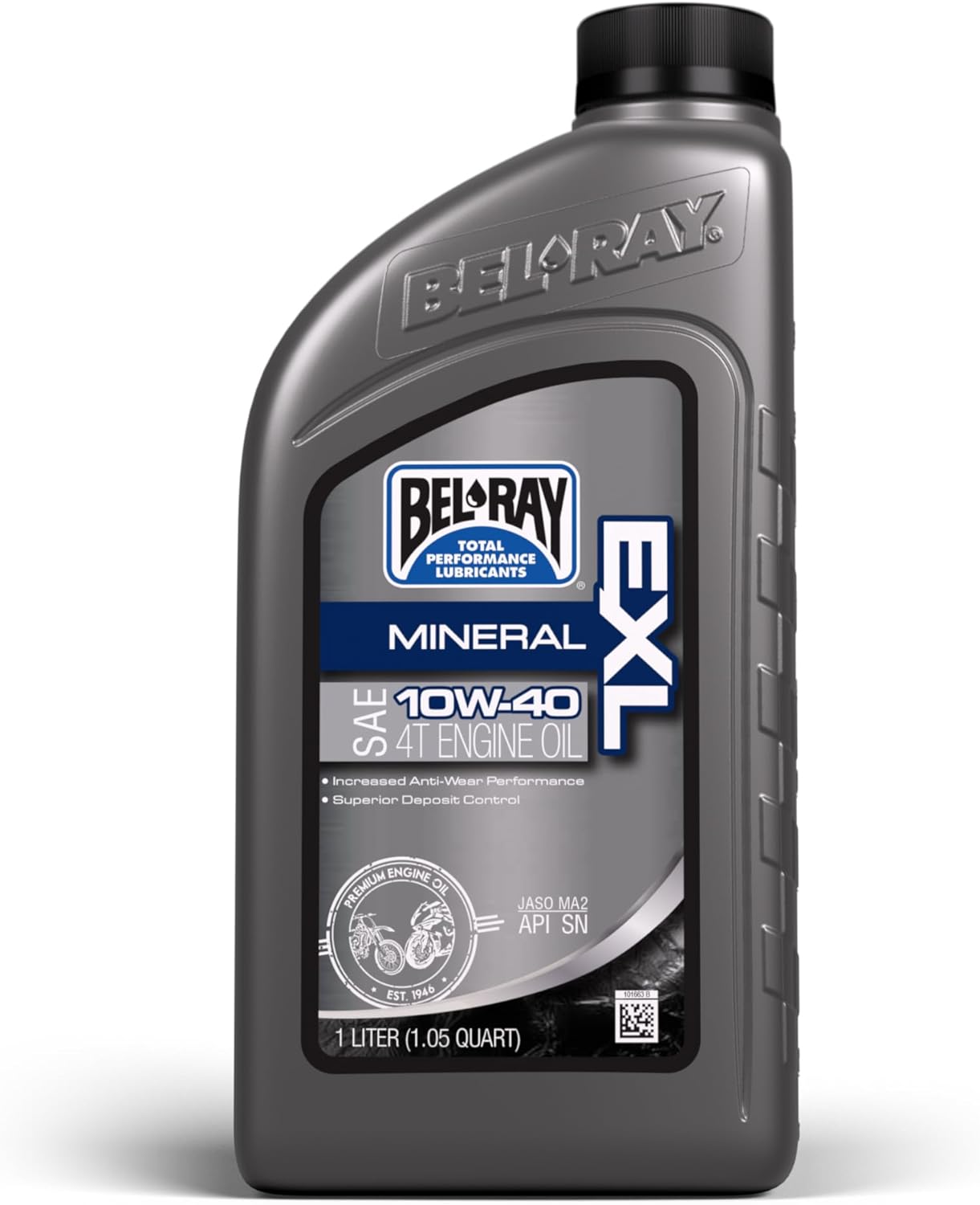BEL-RAY 99090 4T EXL MINERAL 10W-40 X1L API SN/JASO MA2