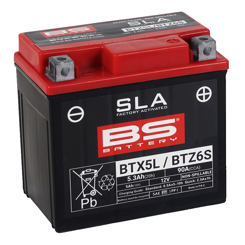 BS Battery BTX5L/BTZ6S SLA