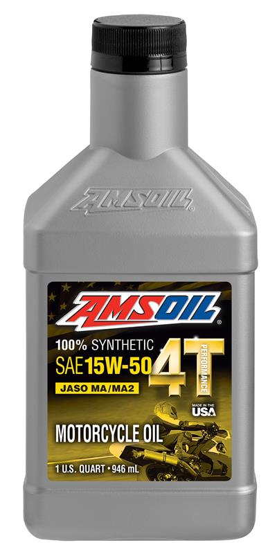 AMSOIL 15W-50 100% Synthetic 4T Performance Motorcycle Oil
