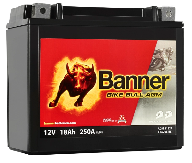 Banner Bike Bull AGM 518 21 / BTX20L-BS - YTX20L-BS
