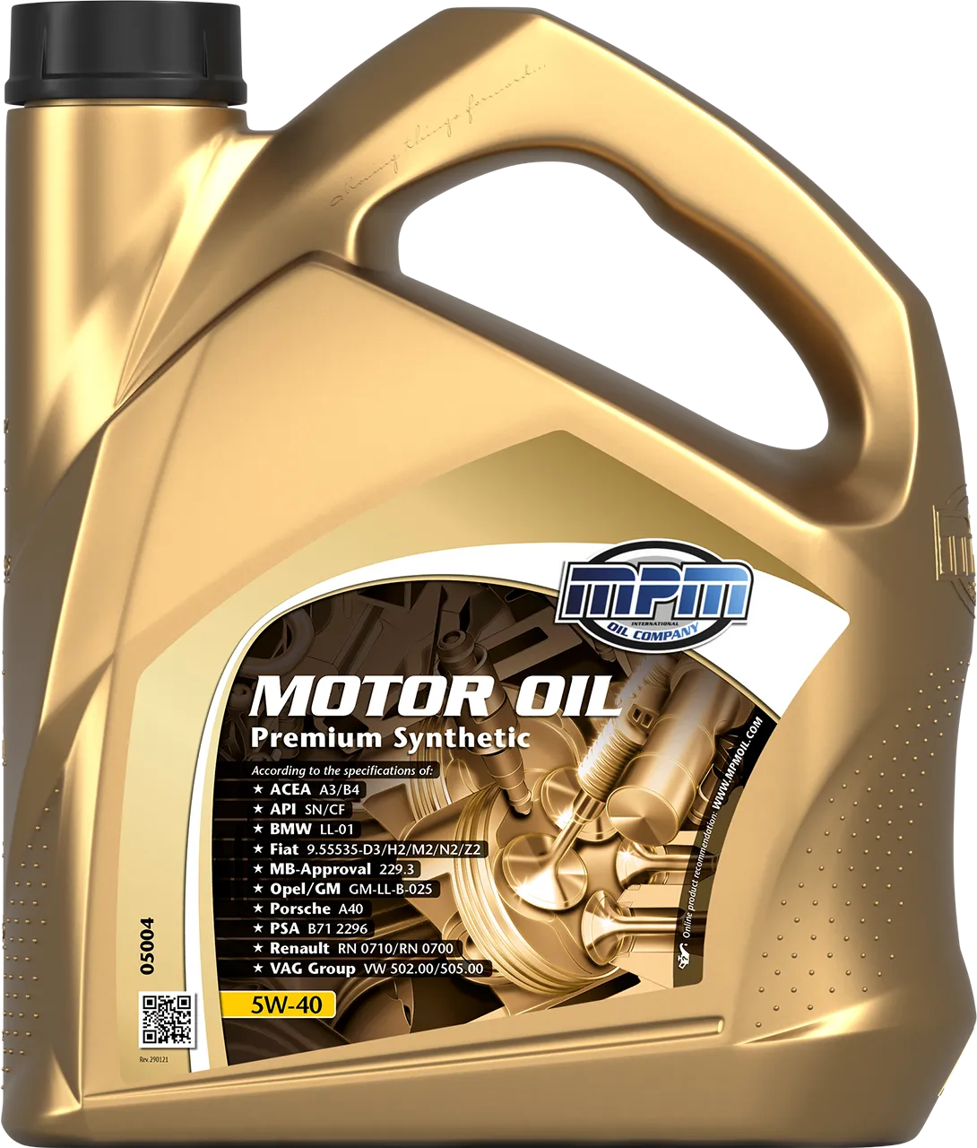 MPM Oil Motor Oil 5W-40 Premium Synthetic