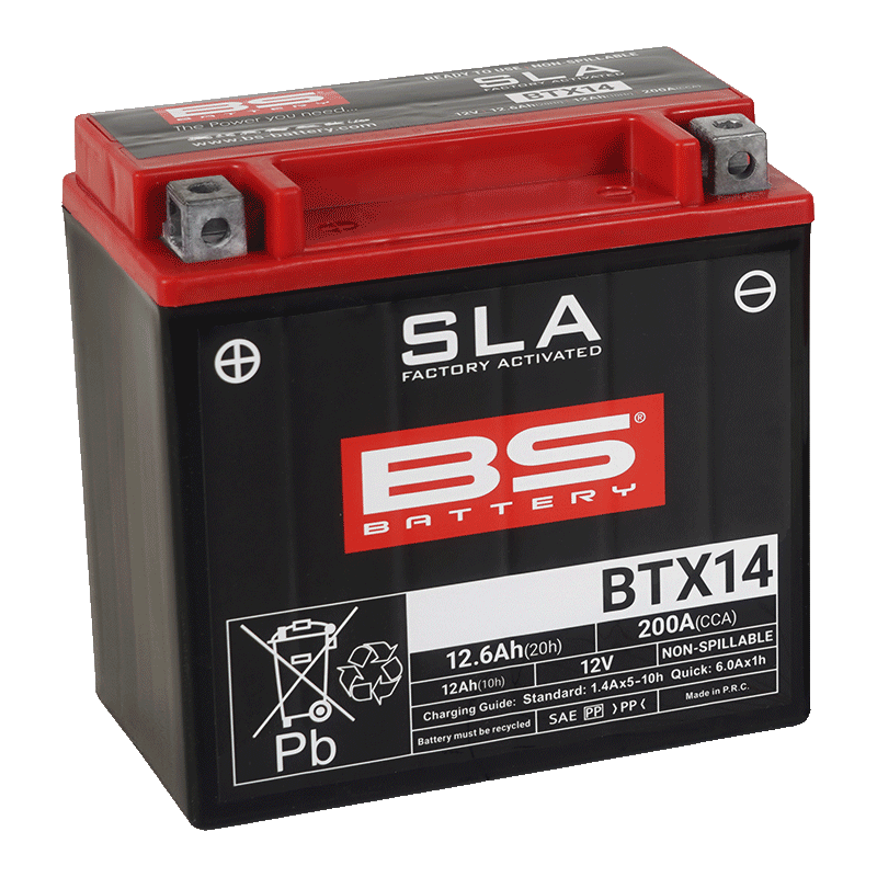 BS Battery BTX14 SLA