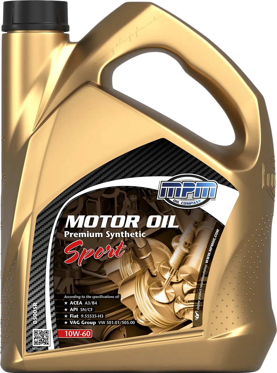 MPM Oil Motor Oil 10W-60 Premium Synthetic Sport