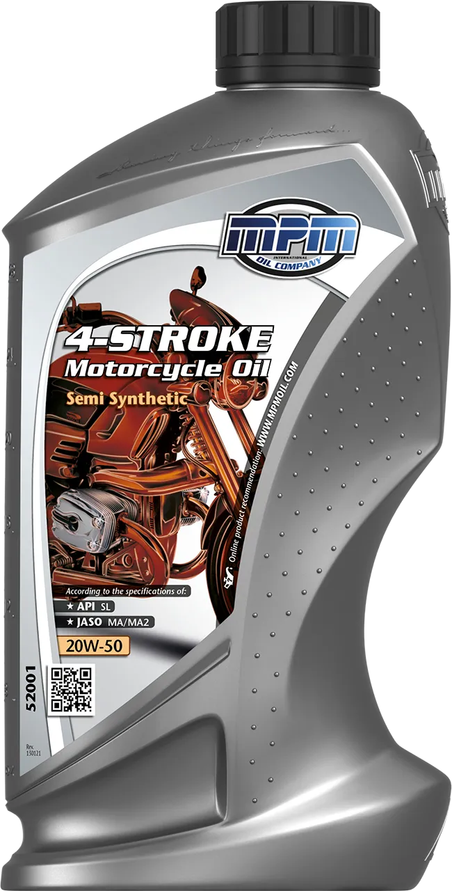 MPM OIL 4-Stroke Motorcycle Oil 20W-50 Semi Synthetic