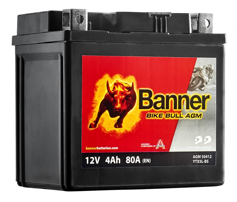Banner Bike Bull AGM 504 12 / BTX5L-BS - YTX5L-BS