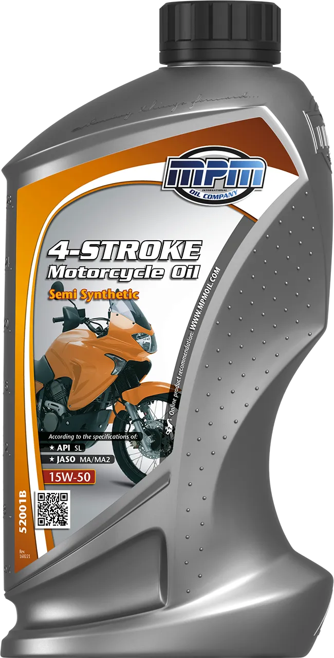 MPM OIL 4-Stroke Motorcycle Oil 15W-50 Semi Synthetic