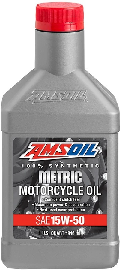 AMSOIL 15W-50 100% Synthetic Metric Motorcycle Oil